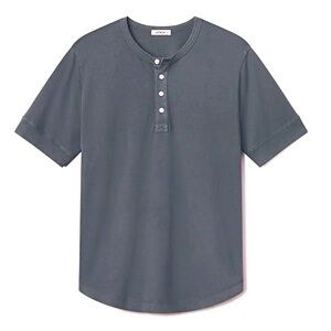 NEW! BUCK MASON ‘Pima S/S Curved Henley’ Shirt